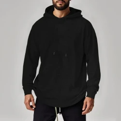 Men's Plus Size Loose Long-sleeved Hooded Sweater