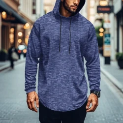 Men's Plus Size Loose Long-sleeved Hooded Sweater