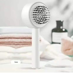 One-key Self-Cleaning Hair Brush