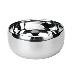 Silver Shaving Soap Bowl Stainless Steel Shaving Soap Bowl