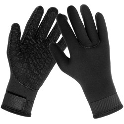 3mm Neoprene Diving Gloves - Thermal Anti-Slip Flexible Wetsuit Gloves for Surfing, Spearfishing, Swimming, Rafting, Kayaking, Paddling