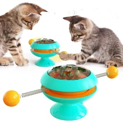 Rotatable Cat Toy with Catnip