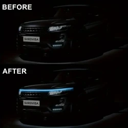 LED Light Strips for Trucks - Hood Grille Ambient Lights with Scanning Function