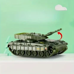 6pcs Mini Military Vehicle Set - Alloy Armored Trucks & Tanks, Green Metal Toy Models for Youngsters