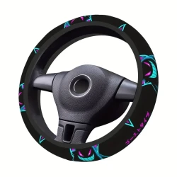 15 Inch Anime Steering Wheel Cover - 3D Pattern, Universal Fit