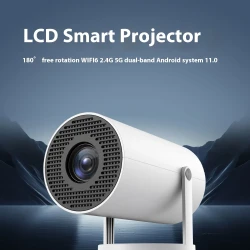 Portable Home Projector - 180° Projection Angle & Automatic Focus