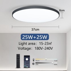 MARPOU Smart LED Ceiling Lamp - Dimmable with Remote Control