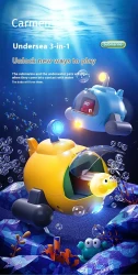 Water Toys Luminous Catapult Submarine Bath Toys