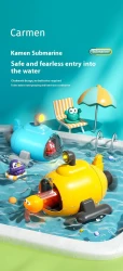 Water Toys Luminous Catapult Submarine Bath Toys