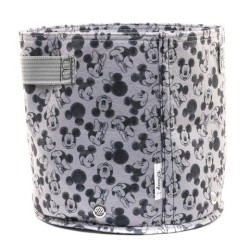 Eco Pot Fabric : Mickey & Minnie Mouse Large Grey