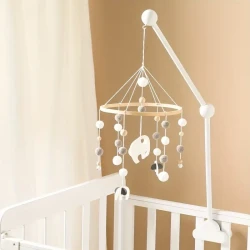 Cloud Bell Bracket Crib Hanging Pendant Bell Bracket Accessories, Christmas New Year's Gift