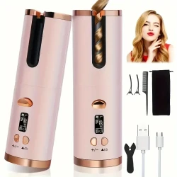 5 Heat Settings Ceramic Auto-Curler - Anti-Scald Tangle-Free