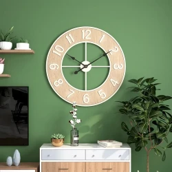 Simple Iron Wall Clock For Living Room Home Decoration