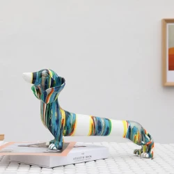 Resin Crafts Animal Cartoon Dachshund Dog