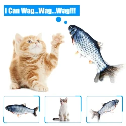 Pet Soft Electronic Fish Shape Cat Toy