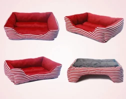 Retro square pet nest luxurious pet sofa nest