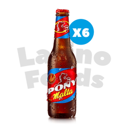 6x Pack Pony malta (Malt Beverage) - 330ml x 6 units