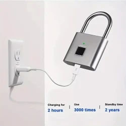 Mini Smart Fingerprint Padlock - USB Rechargeable & Water-Resistant