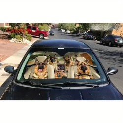 German Shepherd Car Sunshade