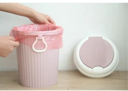 Clamshell trash can plastic trash can