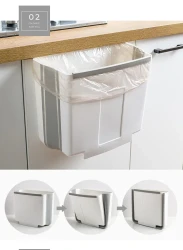 Folding trash can