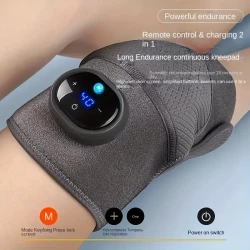 Relax And Rejuvenate With This 3-in-1 Heated Knee Massager Brace Wrap - Vibrating Heat Pad For Knee, Elbow, And Shoulder Pain Relief!