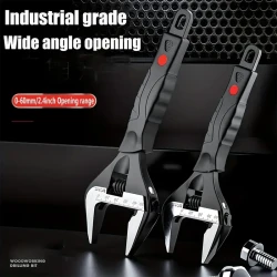 Adjustable Wrench Set With Wide Mouth