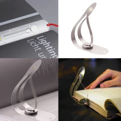 Mini Thin LED Book Light For Reading Bulbs Novelty Card