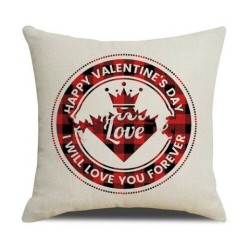 Valentines Day Red Pillowcase Cushion Cover