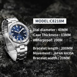 Men's Business Luminous Automatic Mechanical Watch