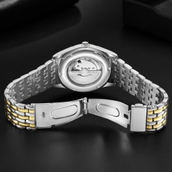 Casual Stainless Steel Waterproof Men's Mechanical Watch