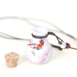 Perfume bottle necklace