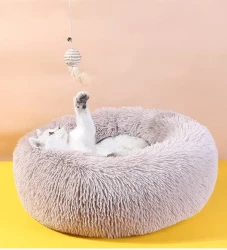 Round Fur Autumn And Winter Cat Mattress