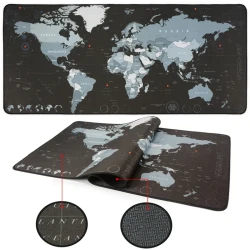 World map mouse pad