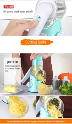 Vegetable Cutter Round Mandoline Slicer