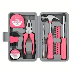 24-Piece Essential Household Hand Tool Kit – DIY & Repair Set with Storage Case