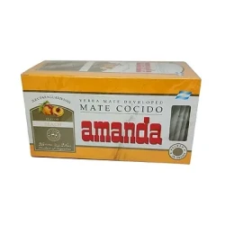 Yerba Mate Tea Bags Amanda Peach - 75g - Clearance (BBD 7-Jul-24)