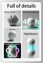 1pc 56mm/2.22in Diameter Interactive Smart Ball