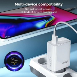 Original 120W Ultra Fast Charger with 6A Type-C USB Turbo Charging Cable