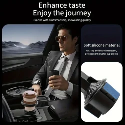 360° Rotatable Car Cup Holder – Expandable Snack Tray