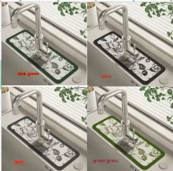 Kitchen Faucet Hydrophilic Pad Bathroom Non-slip Mat