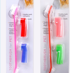 Double Head Soft Pet Finger Toothbrush