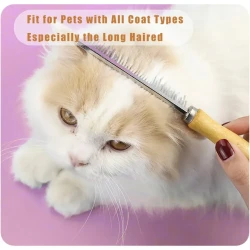 Dog Cat Comb Double Sided Grooming Brush