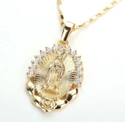 Virgin Mary pendant necklace