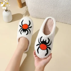 Halloween Spider Witch-hat Slippers Home Indoor Non-slip Floor