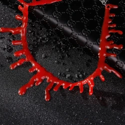 Halloween punk men and women blood drop necklace