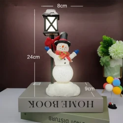 Snowman Night Light Decoration Christmas Gifts Crafts