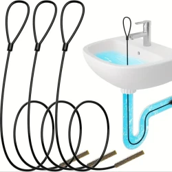 3pcs Stainless Steel Wire Pack with Extra-Long Nylon Hooks