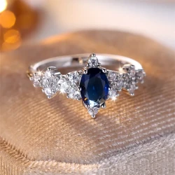 Eternal Sapphire Elegance Ring