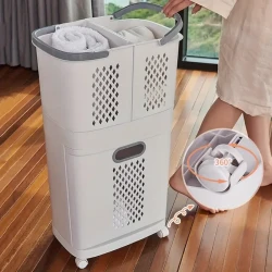 Wheeled Laundry Hamper – Spacious & Breathable Organizer